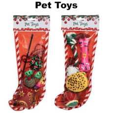 Christmas Pet toys in Sock